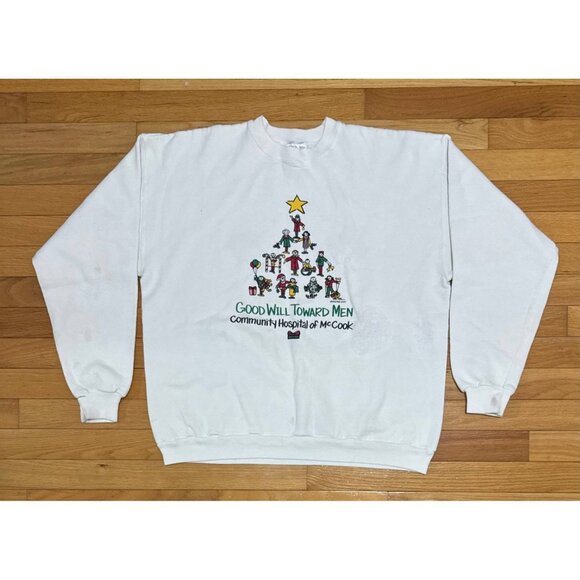 Vintage Hanes Sweatshirts Lot of 2 Waikiki Beach & Holiday XL USA - Picture 11 of 16